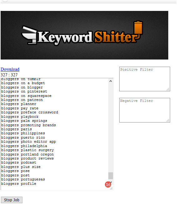 keyword-shitter